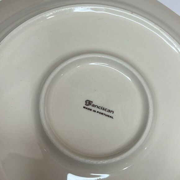 Franciscan Flora Rosa Red Charger Plate Portugal 12 In Round Scalloped Swirl - Picture 5 of 6